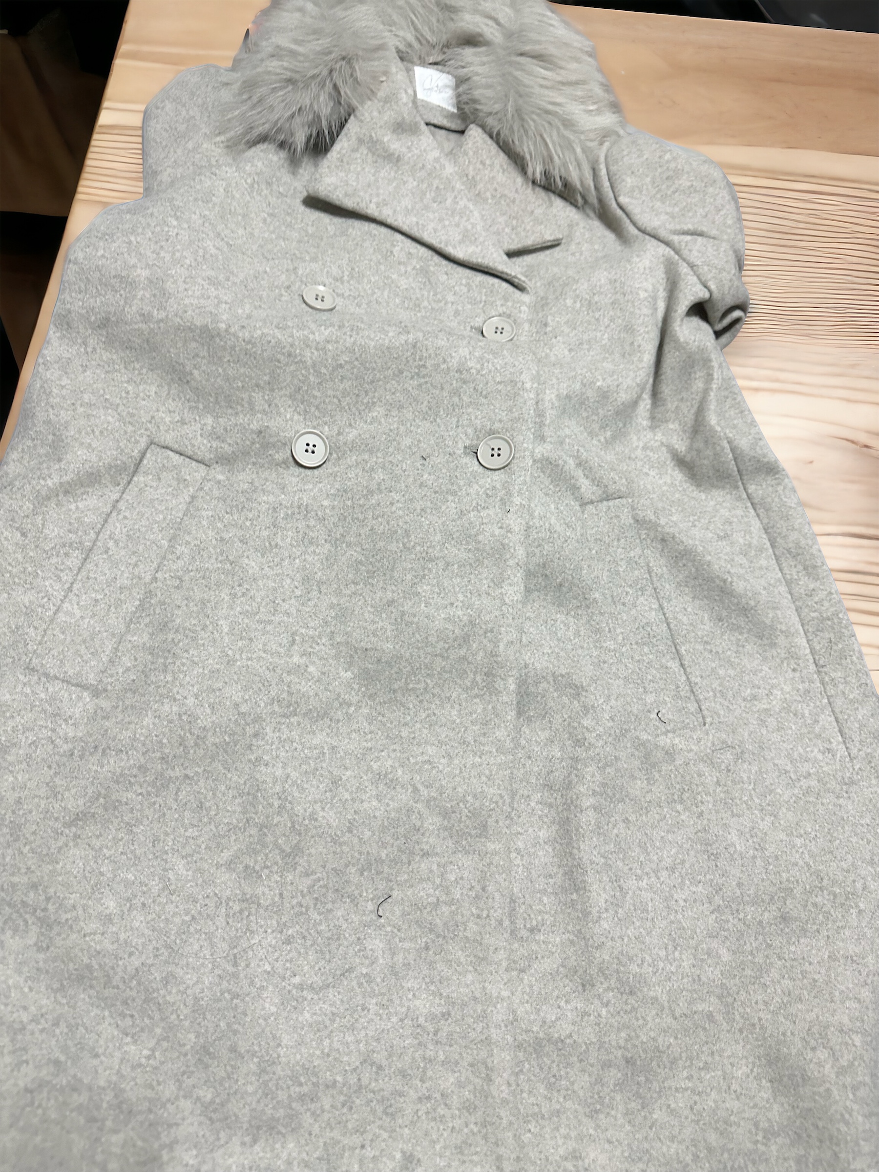 เสื้อโค้ท โค้ทวูลแต่งเฟอร์ เสื้อกันหนาว Trench coat โค้ทยาว ปกเฟอร์ trench coat fur collar ✨GIADA ✨ (ปกเฟอร์ถอดได้ค่ะ) WY1284