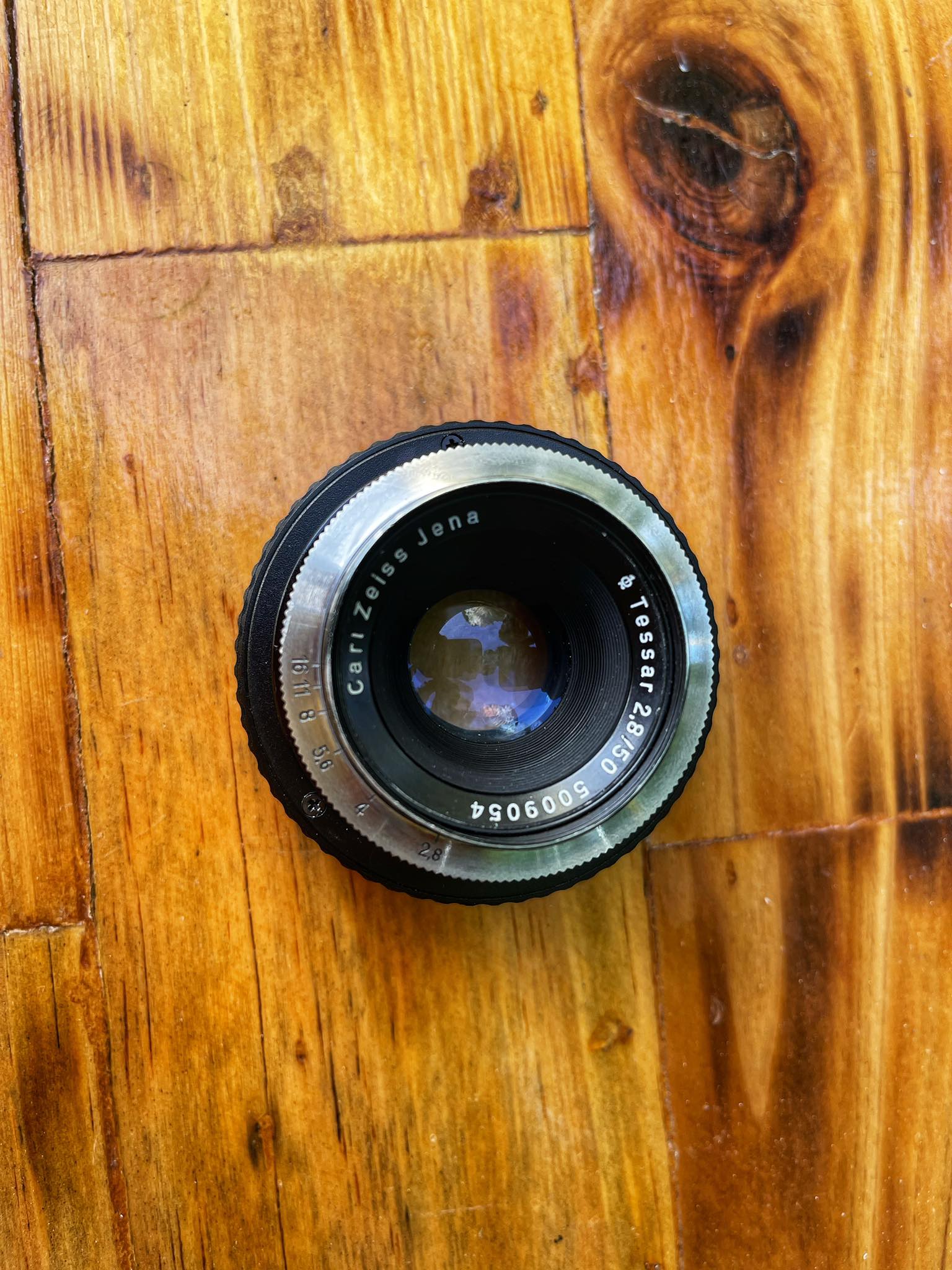 CARL ZEISS JENA Q1 TESSAR 50MM.F2.8 M42 MOUNT