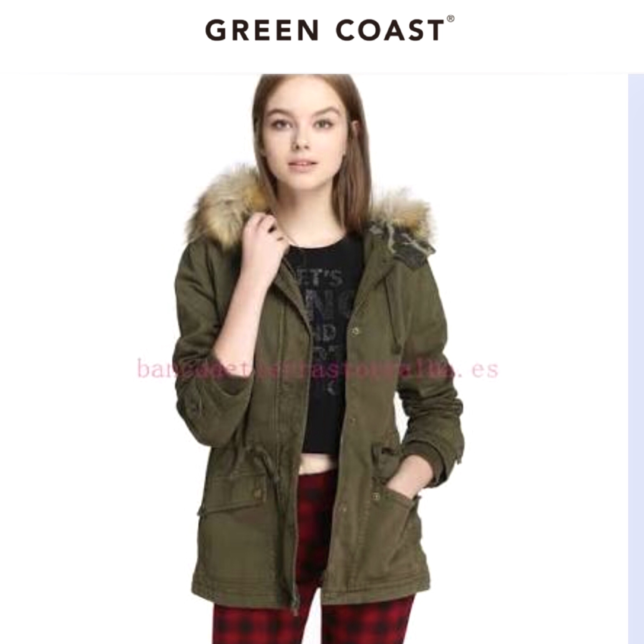 Green coast เสื้อกันหนาว เสื้อฮูทกันหนาว เขียวทหาร แบรนด์ Green COASTติดเฟอร์ (เฟอร์ถอดได้คะ) ซับผ้าอุ่นลายชนเผ่าด้านใน งาน พรีเมี่ยมมากคะ SIZE S/M/S/L/XL เขียว