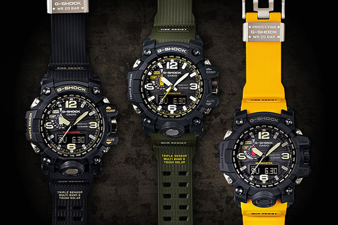 CASIO G-SHOCK นาฬิกาข้อมือ นาฬิกากันน้ำ นาฬิกาของแท้ ประกันศูนย์ CMG 1 ปี รุ่น GWG-1000-1A นาฬิกาสีดำ