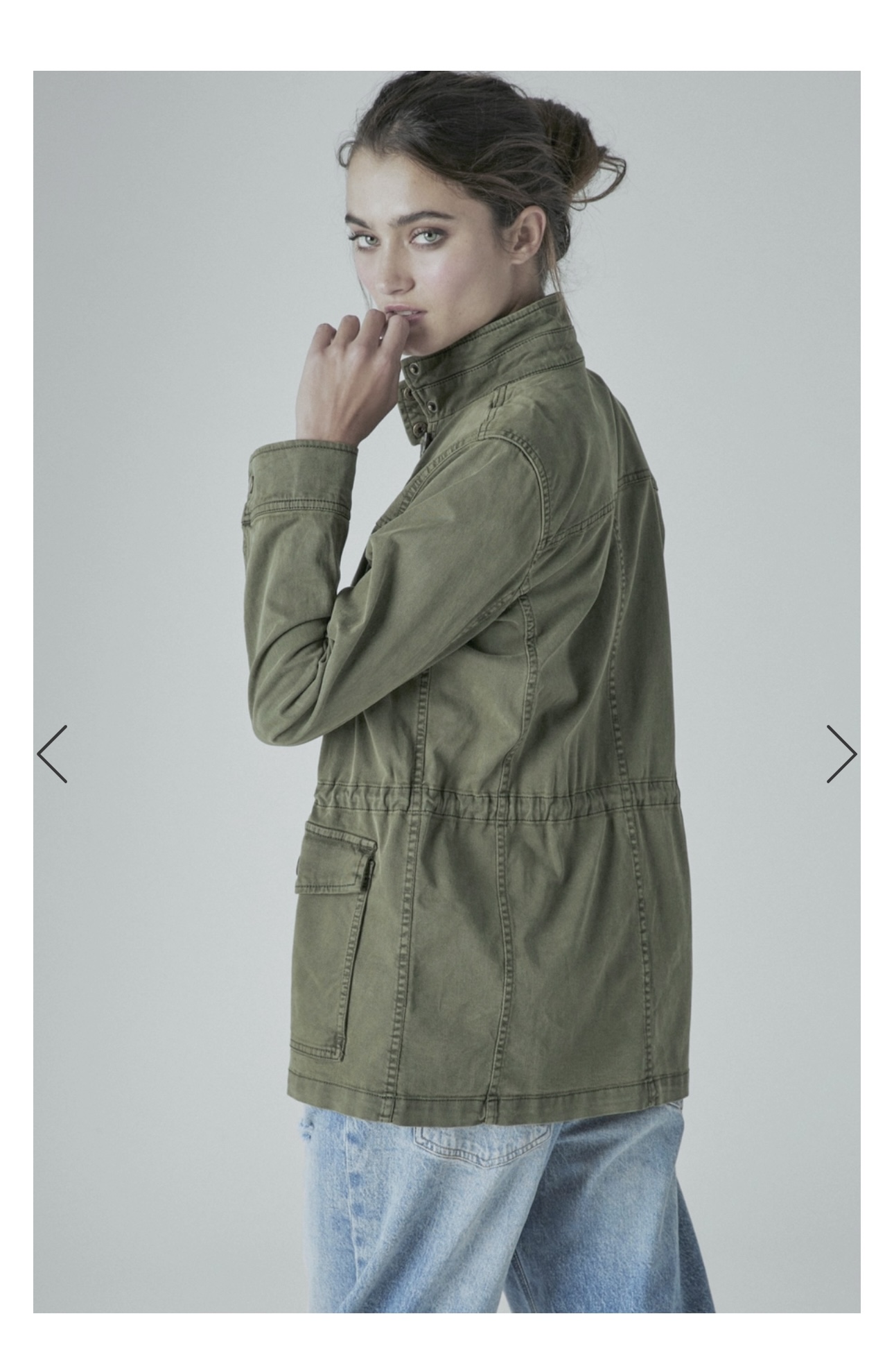 LUCKY BRAND เสื้อนอกเขียวทหาร เสื้อแจ็คเก็ต แนวทหาร แพทเทิน Lucky brandสวย เท่ห์ มาก แบรนด์ In extenso สำเนา เขียว