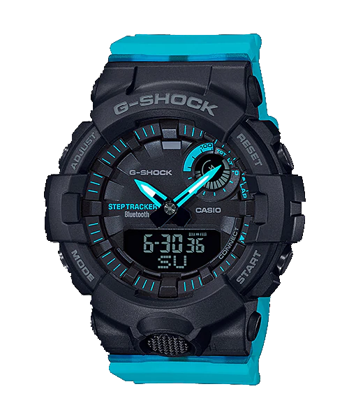 CASIO G-SHOCK นาฬิกาข้อมือ นาฬิกากันน้ำ นาฬิกาของแท้ ประกันศูนย์ CMG 1 ปี รุ่น GMA-B800SC-1A2 นาฬิกาสีฟ้า
