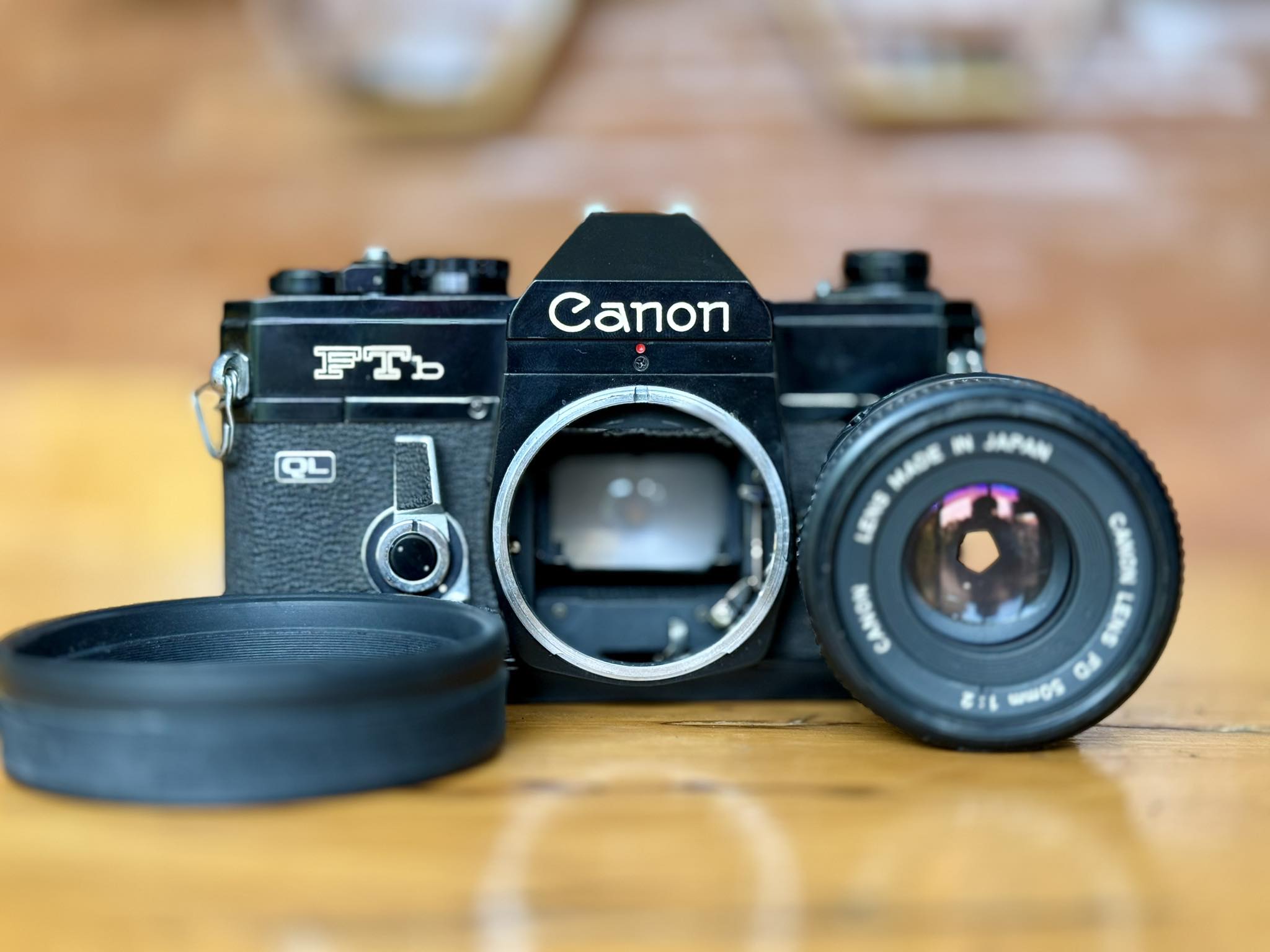 CANON FTb BLACK CANON LENS FD 50MM.F2