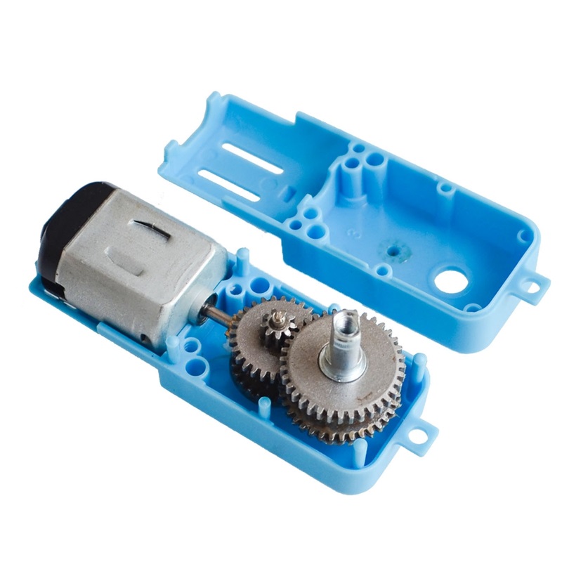Motor Gear 1:90 แกนข้างเดียว เฟืองโลหะ