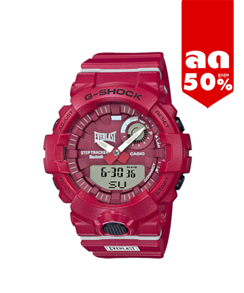 CASIO MID YEAR SALE G-SHOCK พร้อมส่ง นาฬิกาข้อมือ นาฬิกากันน้ำ นาฬิกาของแท้ ประกันศูนย์ CMG 1 ปี รุ่น GBA-800EL-4A นาฬิกาสีแดง