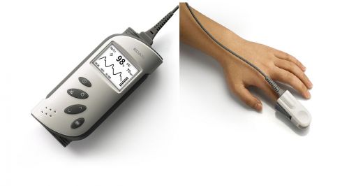 เครื่องวัดออกซิเจนปลายนิ้ว oximeter ยี่ห้อ edan รุ่น H100B สำหรับคลินิกและโรงพยาบาล