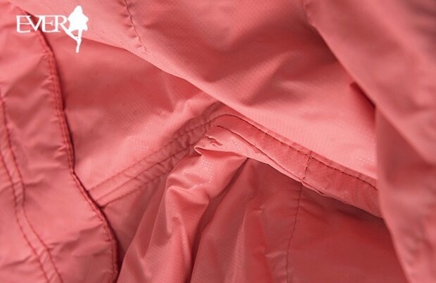 เสื้อกันหนาว บุนวม เนื้อใยโพลี สีชมพู ติดหมวกฮูท แต่งผ้าปักฉลุ แนวหวานๆ น่ารัก เกาหลีๆ คะSize M/L
