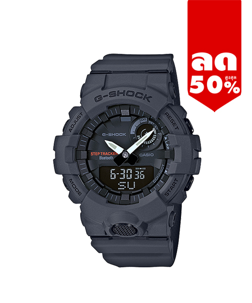 CASIO G-SHOCK นาฬิกาข้อมือ นาฬิกากันน้ำ นาฬิกาของแท้ ประกันศูนย์ CMG 1 ปี รุ่น GBA-800-8A นาฬิกาสีเทา