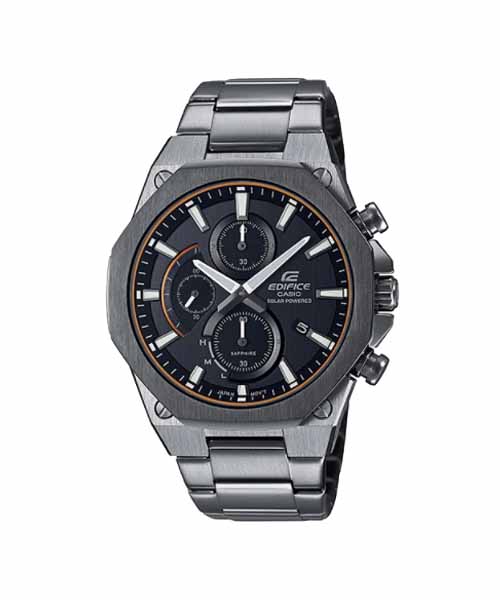 CASIO EDIFICE นาฬิกาข้อมือ นาฬิกากันน้ำ นาฬิกาของแท้ ประกันศูนย์ CMG 1 ปี รุ่น EFS-S570DC-1A นาฬิกาสีดำ