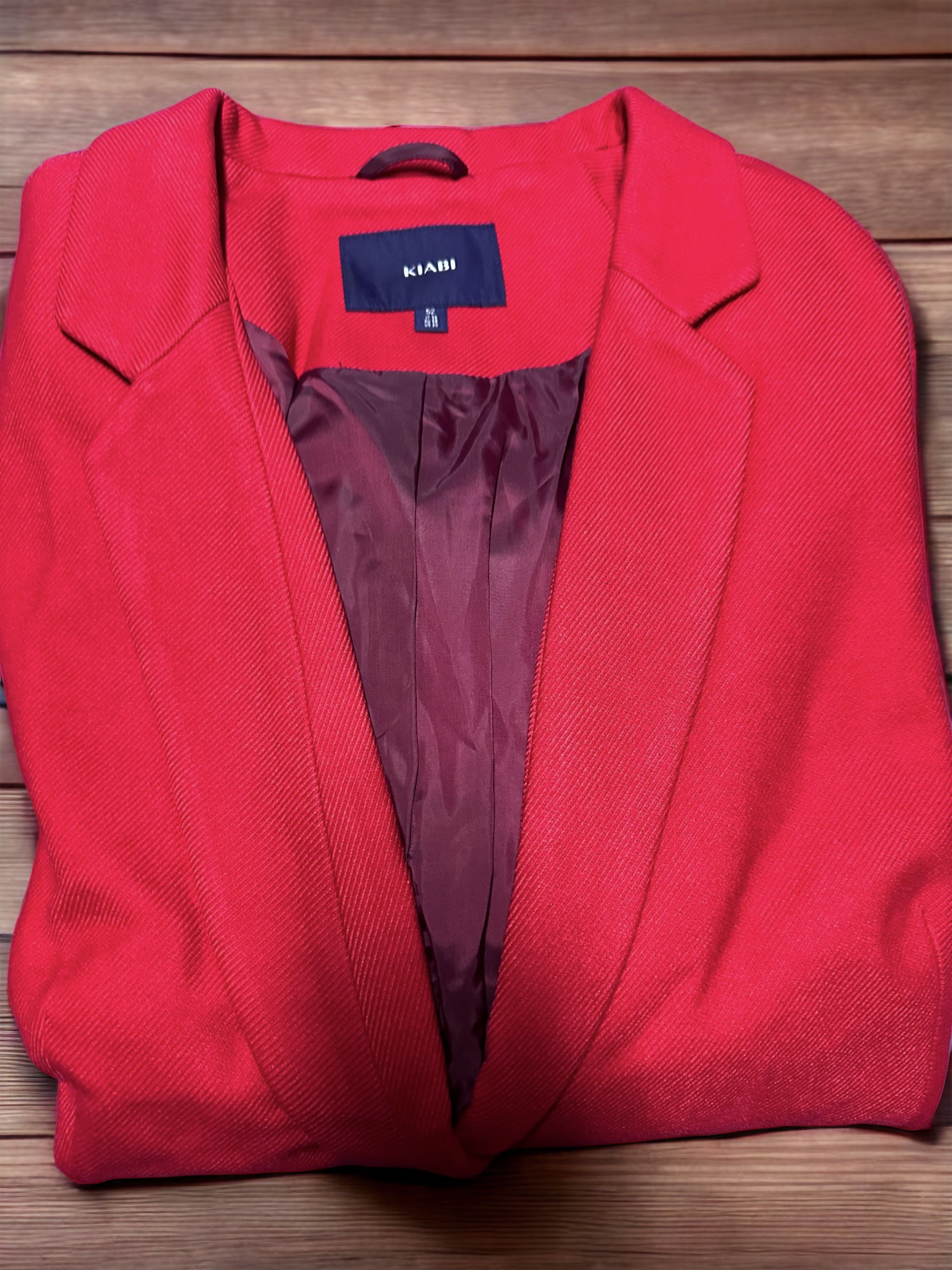 เสื้อโค้ทวูล เสื้อโค้ท โค้ทสีแแดง แบรนด KIABI