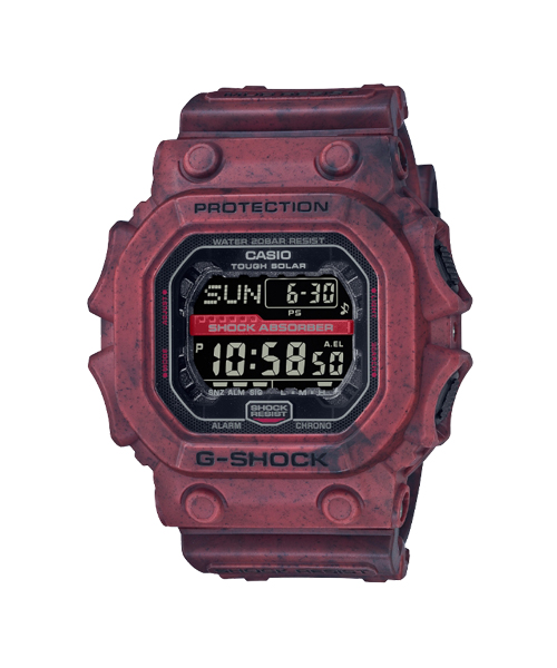 CASIO G-SHOCK นาฬิกาข้อมือ นาฬิกากันน้ำ นาฬิกาของแท้ ประกันศูนย์ CMG 1 ปี รุ่น GX-56SL-4 นาฬิกาสีแดง
