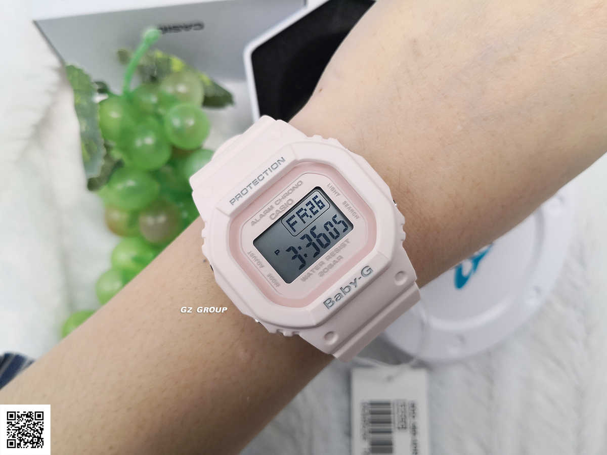 CASIO BABY-G นาฬิกาข้อมือ นาฬิกากันน้ำ นาฬิกาของแท้ ประกันศูนย์ CMG 1 ปี รุ่น BGD-560-4 นาฬิกาสีชมพู