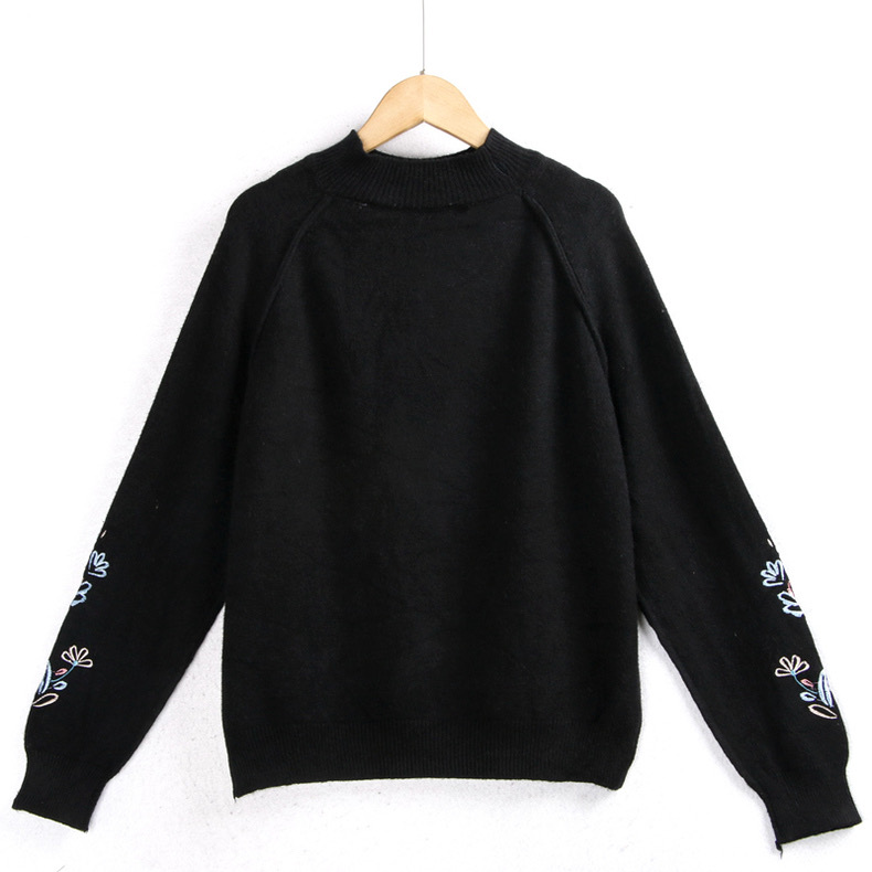 เสื้อหนาวไหมพรม ไหมพรมถัก เนื้อไหม นุ่ม สวย งานปักปลายแขน