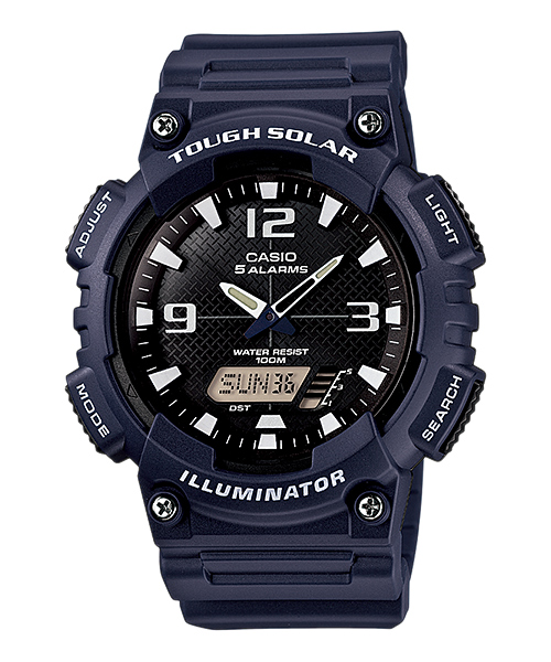 CASIO นาฬิกาคาสิโอ นาฬิกาข้อมือ นาฬิกากันน้ำ นาฬิกาของแท้ ประกันศูนย์ CMG 1 ปี รุ่น AQ-S810W-2A2 นาฬิกาสีดำ