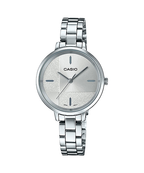 CASIO นาฬิกาคาสิโอ นาฬิกาข้อมือ นาฬิกากันน้ำ นาฬิกาของแท้ ประกันศูนย์ CMG 1 ปี รุ่น LTP-E152D-7E นาฬิกาสีเงิน