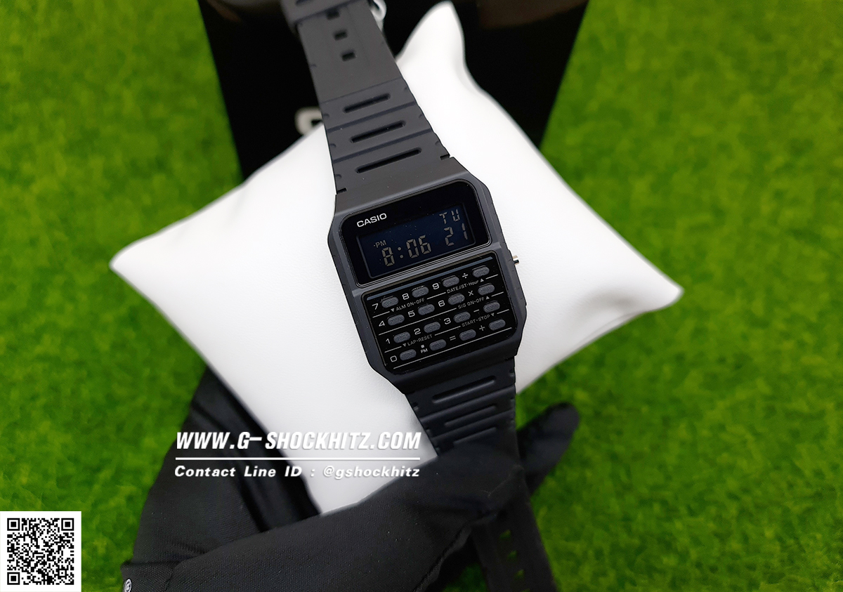 CASIO นาฬิกาคาสิโอ นาฬิกาข้อมือ นาฬิกากันน้ำ นาฬิกาของแท้ ประกันศูนย์ CMG 1 ปี รุ่น CA-53WF-1B นาฬิกาสีดำ