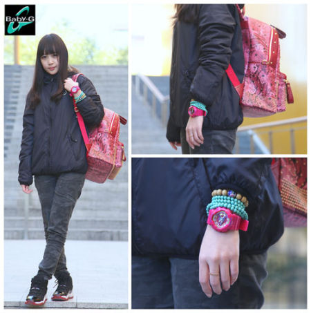 CASIO MID YEAR SALE BABY-G พร้อมส่ง นาฬิกาข้อมือ นาฬิกากันน้ำ นาฬิกาของแท้ ประกันศูนย์ CMG 1 ปี รุ่น BA-112-4A นาฬิกาสีชมพู