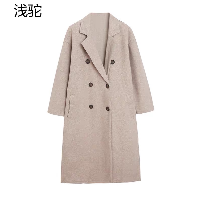 Lutique เสื้อโค้ทวูล Trench coat เสื้อโค้ทเฟอร์ โค้ทสักหลาดสีเบจ แบรนด์ LUTIQUE