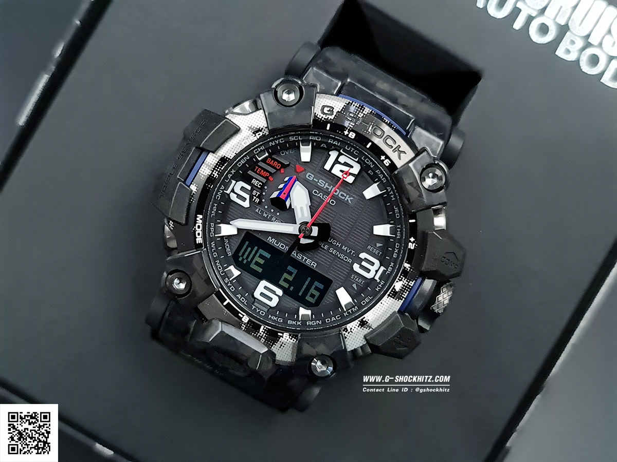 CASIO G-SHOCK นาฬิกาข้อมือ นาฬิกากันน้ำ นาฬิกาของแท้ ประกันศูนย์ CMG 1 ปี รุ่น GWG-2000TLC-1A นาฬิกาสีดำ