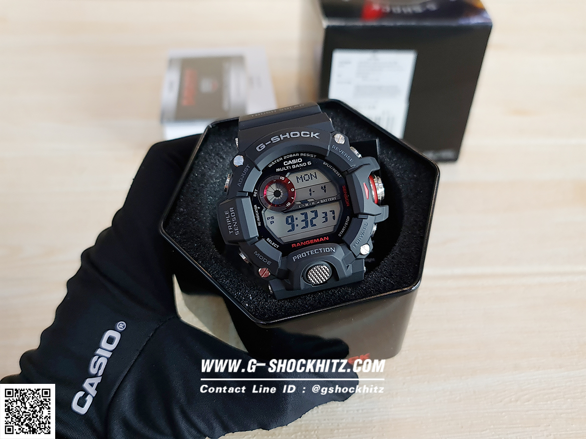CASIO MID YEAR SALE G-SHOCK นาฬิกาข้อมือ นาฬิกากันน้ำ นาฬิกาของแท้ ประกันศูนย์ CMG 1 ปี รุ่น GW-9400-1 นาฬิกาสีดำ