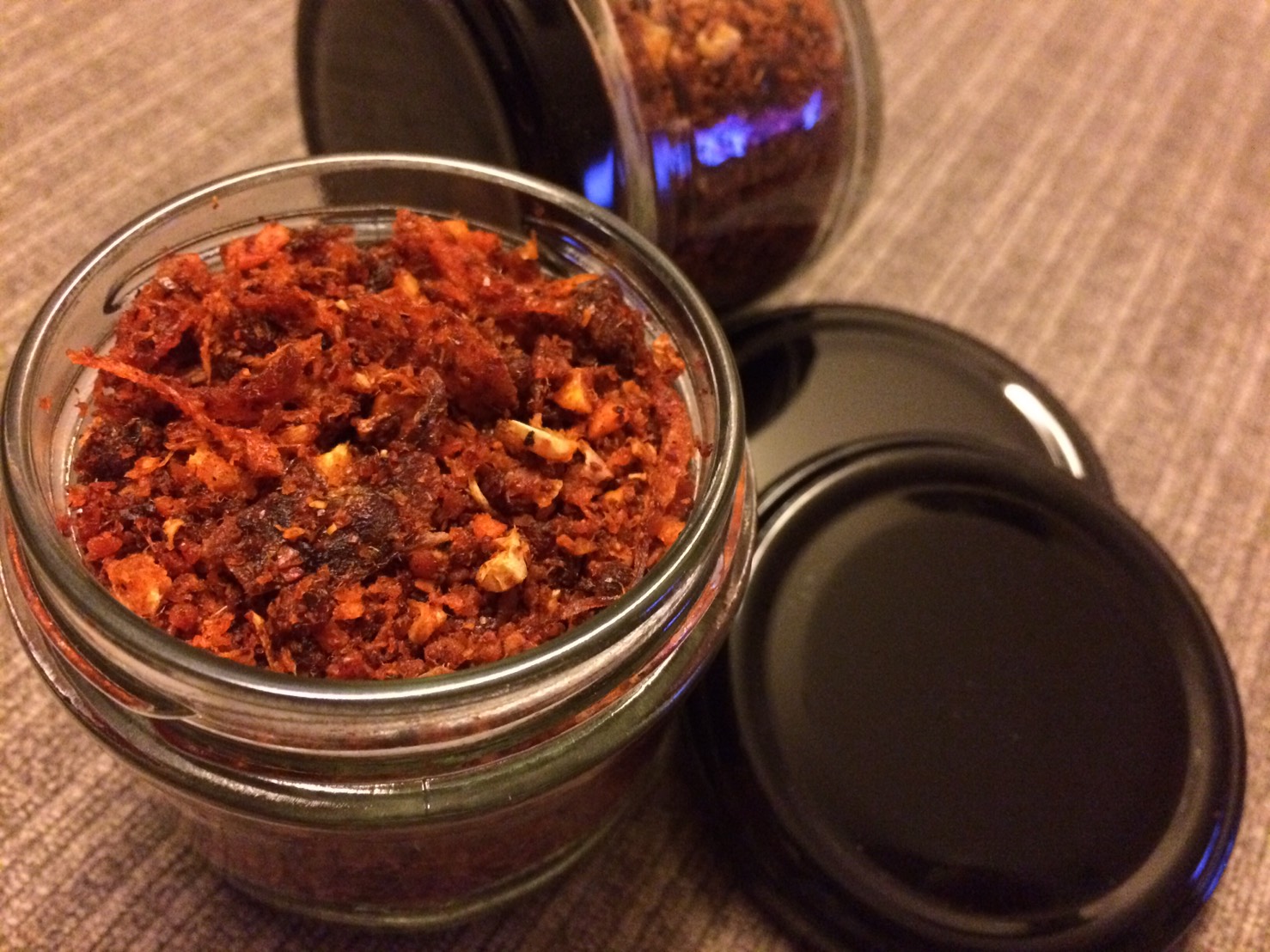 ขวดแก้วกระปุกน้ำพริก