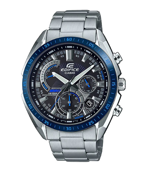 CASIO นาฬิกาคาสิโอ นาฬิกาข้อมือ นาฬิกากันน้ำ นาฬิกาของแท้ ประกันศูนย์ CMG 1 ปี รุ่น EFR-570DB-1B นาฬิกาสีเงิน