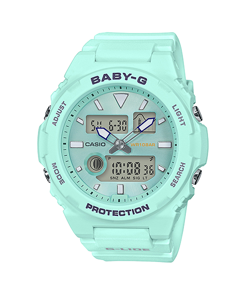 CASIO BABY-G นาฬิกาข้อมือ นาฬิกากันน้ำ นาฬิกาของแท้ ประกันศูนย์ CMG 1 ปี รุ่น BAX-100-3A นาฬิกาสีเขียว