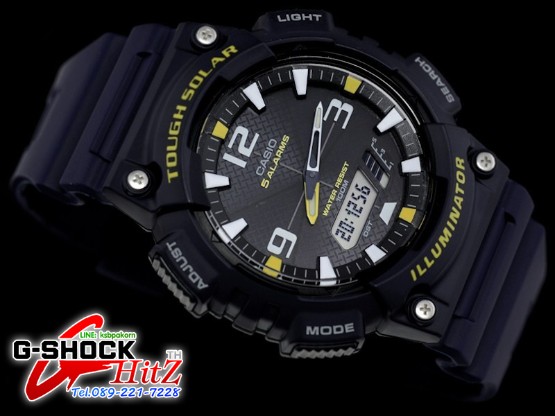 CASIO นาฬิกาคาสิโอ นาฬิกาข้อมือ นาฬิกากันน้ำ นาฬิกาของแท้ ประกันศูนย์ CMG 1 ปี รุ่น AQ-S810W-2A นาฬิกาสีกรม