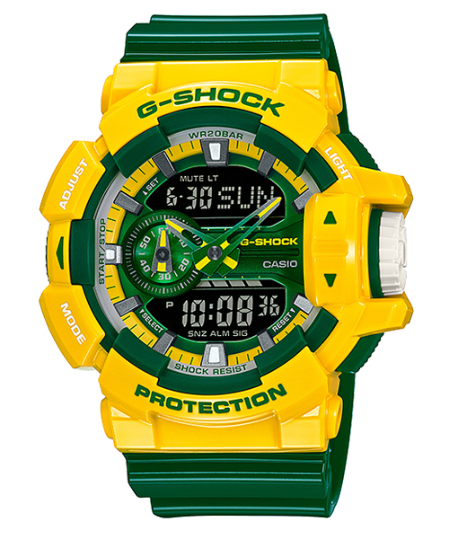CASIO MID YEAR SALE G-SHOCK พร้อมส่ง นาฬิกาข้อมือ นาฬิกากันน้ำ นาฬิกาของแท้ ประกันศูนย์ CMG 1 ปี รุ่น GA-400CS-9A นาฬิกาสีเหลือง