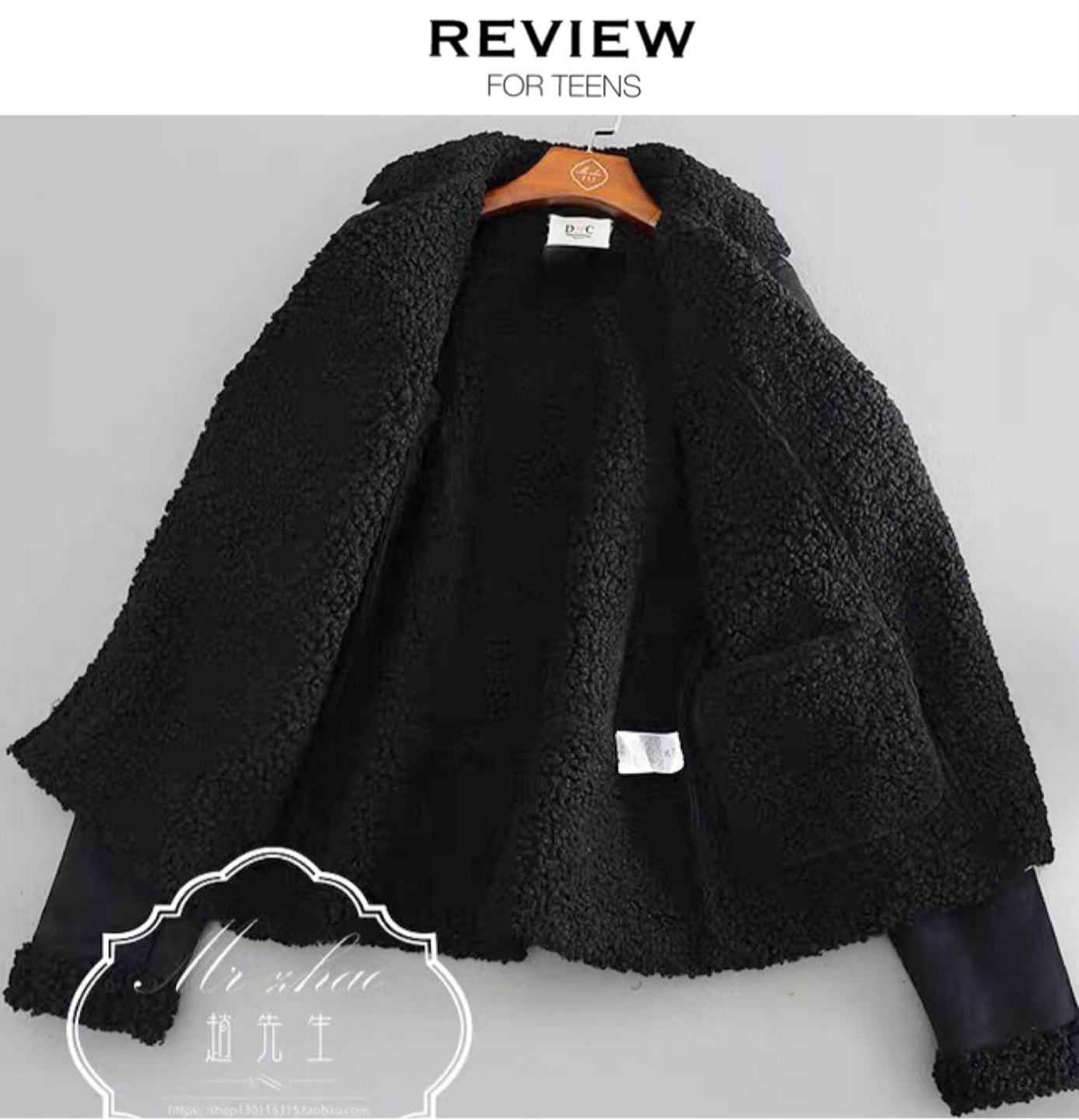 เสื้อโค้ท กันหนาว Pea coat หนังกลับ สีดำ REVIEW ดำ