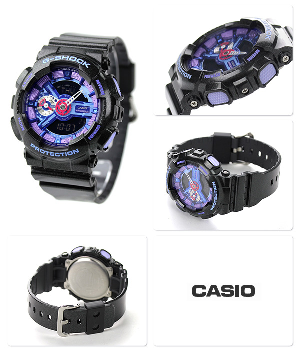 CASIO G-SHOCK นาฬิกาข้อมือ นาฬิกากันน้ำ นาฬิกาของแท้ ประกันศูนย์ CMG 1 ปี รุ่น GMA-S110HC-1 นาฬิกาสีดำ