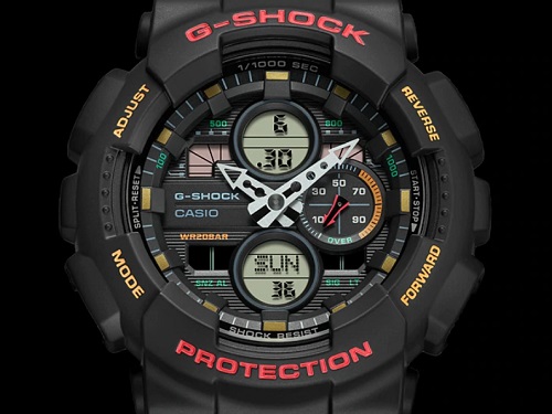 CASIO G-SHOCK นาฬิกาข้อมือ นาฬิกากันน้ำ นาฬิกาของแท้ ประกันศูนย์ CMG 1 ปี รุ่น GA-140-1A4 นาฬิกาสีดำ