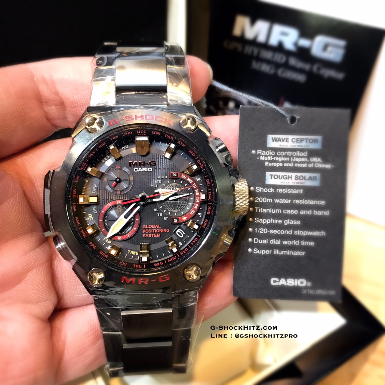 CASIO MID YEAR SALE G-SHOCK พร้อมส่ง นาฬิกาข้อมือ นาฬิกากันน้ำ นาฬิกาของแท้ ประกันศูนย์ CMG 1 ปี รุ่น MRG-G1000B-1A4 นาฬิกาสีดำ