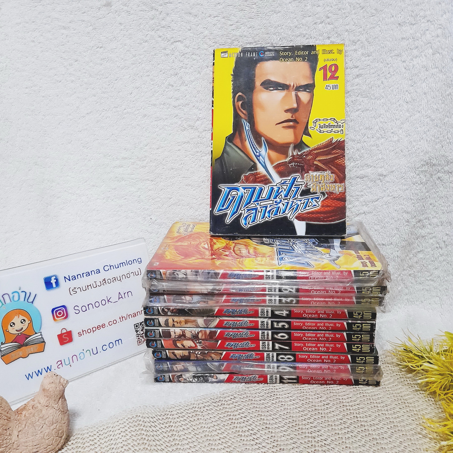 ดาบคลั่งฟ้าสังหาร ภาค ดาบฟ้าล่าสังหาร 1-12 จบ / * ขาดเล่ม 10