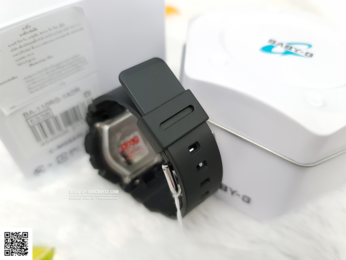 CASIO BABY-G นาฬิกาข้อมือ นาฬิกากันน้ำ นาฬิกาของแท้ ประกันศูนย์ CMG 1 ปี รุ่น BA-110RG-1A นาฬิกาสีดำ