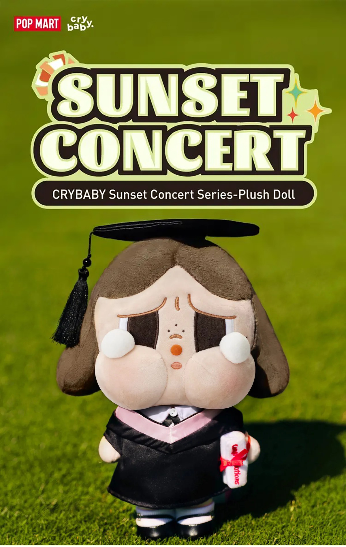 POP MART CRYBABY Sunset Concert Plush Doll