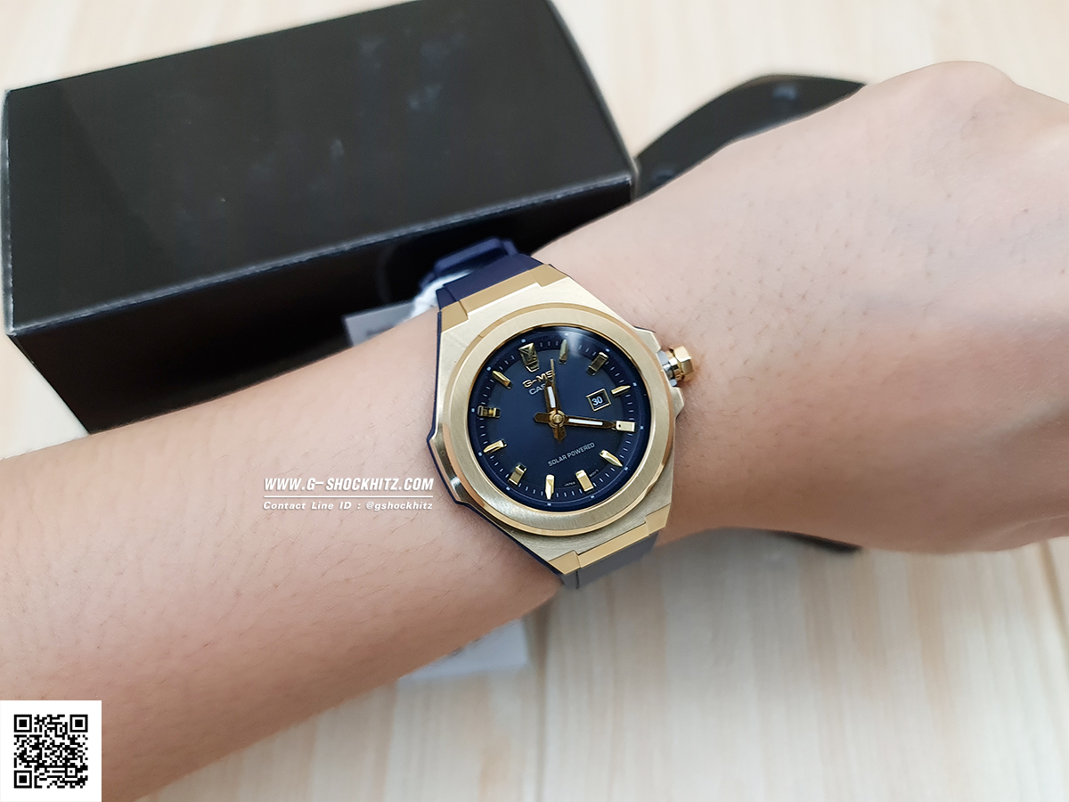 CASIO G-MS นาฬิกาข้อมือ นาฬิกากันน้ำ นาฬิกาของแท้ ประกันศูนย์ CMG 1 ปี รุ่น MSG-S500G-2A นาฬิกาสีน้ำเงิน