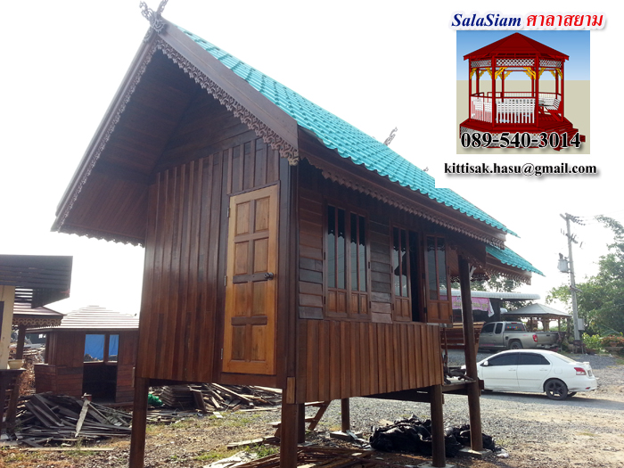 รหัสสินค้า : ND-08 : บ้านน็อคดาวน์ แบบเรือนกาแล แบบไม้ใหม่