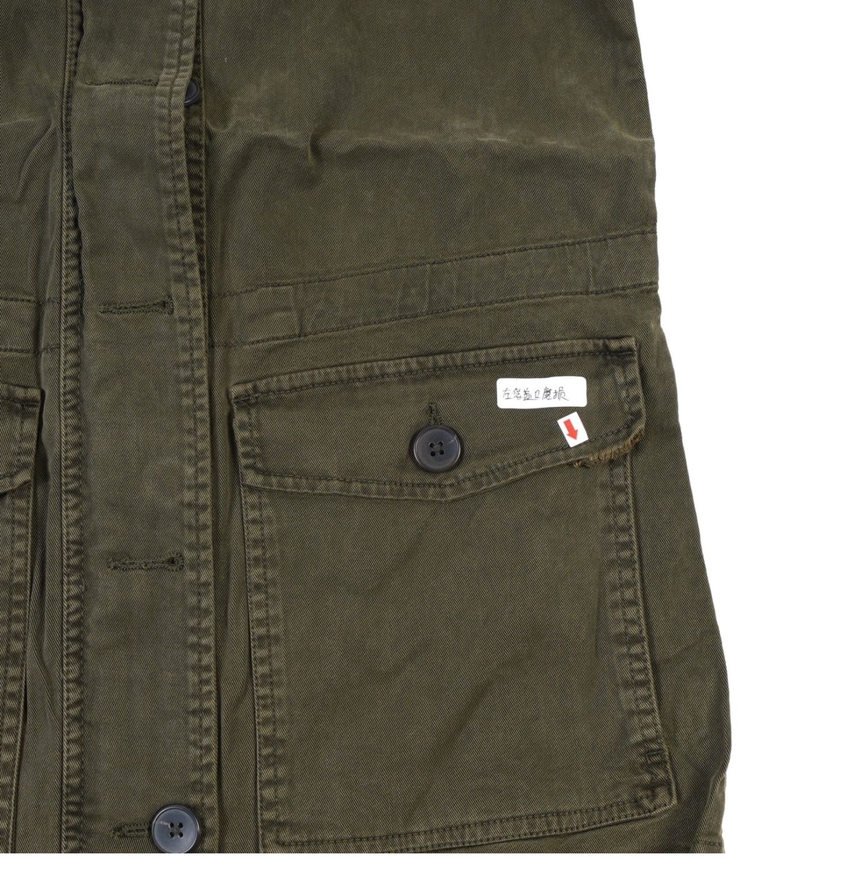 LUCKY BRAND เสื้อนอกเขียวทหาร เสื้อแจ็คเก็ต แนวทหาร แพทเทิน Lucky brandสวย เท่ห์ มาก แบรนด์ In extenso สำเนา เขียว