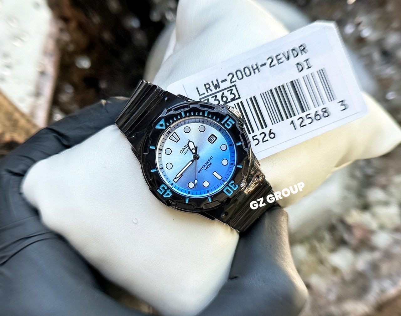 CASIO MID YEAR SALE นาฬิกาคาสิโอ พร้อมส่ง นาฬิกาข้อมือ นาฬิกากันน้ำ นาฬิกาของแท้ BTS ประกันศูนย์ CMG 1 ปี รุ่น LRW-200H-2E นาฬิกาสีดำ