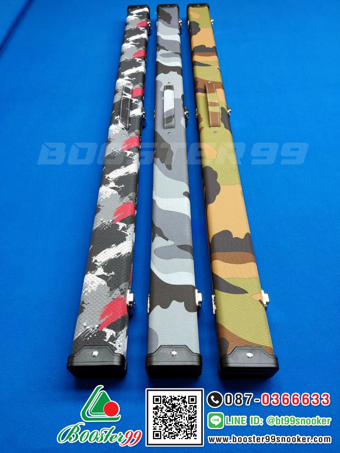 กล่องใส่ ไม้คิวต่อ 2ท่อน 3/4ส่วน หุ้มผ้าPVC (ไม่ขาดง่าย) รุ่นพิเศษ (ราคาต่อ 1ใบ)