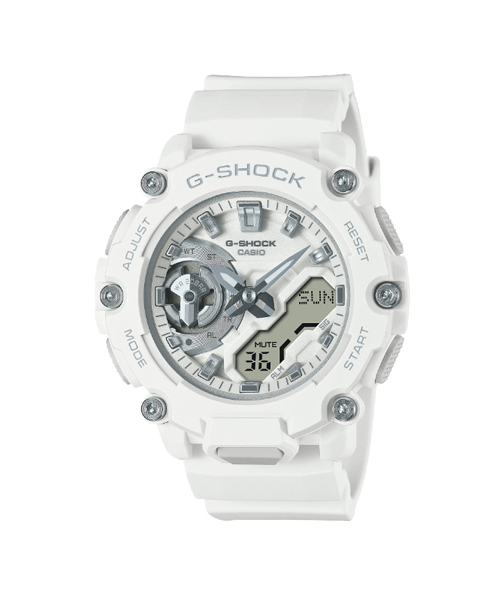 CASIO G-SHOCK นาฬิกาข้อมือ นาฬิกากันน้ำ นาฬิกาของแท้ ประกันศูนย์ CMG 1 ปี รุ่น GMA-S2200M-7A นาฬิกาสีขาว