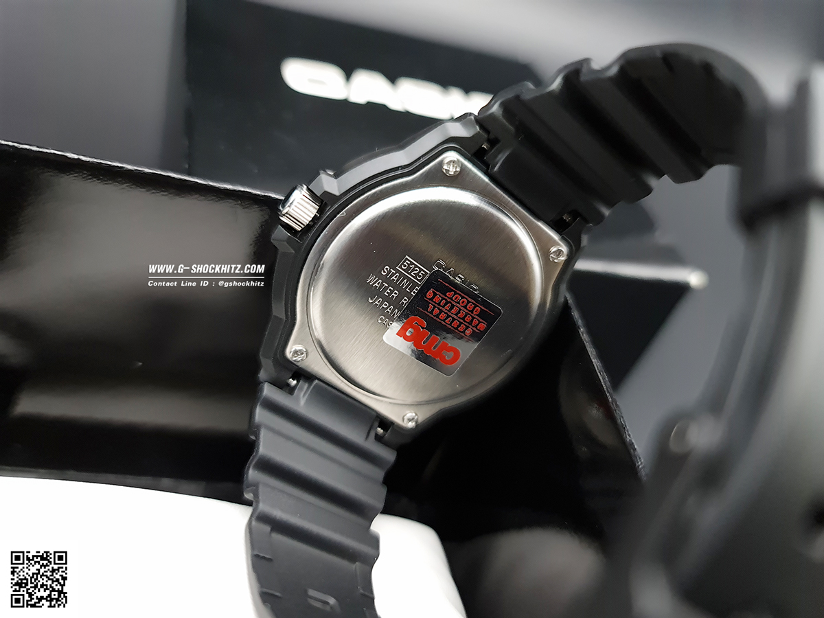 CASIO นาฬิกาคาสิโอ นาฬิกาข้อมือ นาฬิกากันน้ำ นาฬิกาของแท้ ประกันศูนย์ CMG 1 ปี รุ่น MRW-200H-1B2 นาฬิกาสีดำ