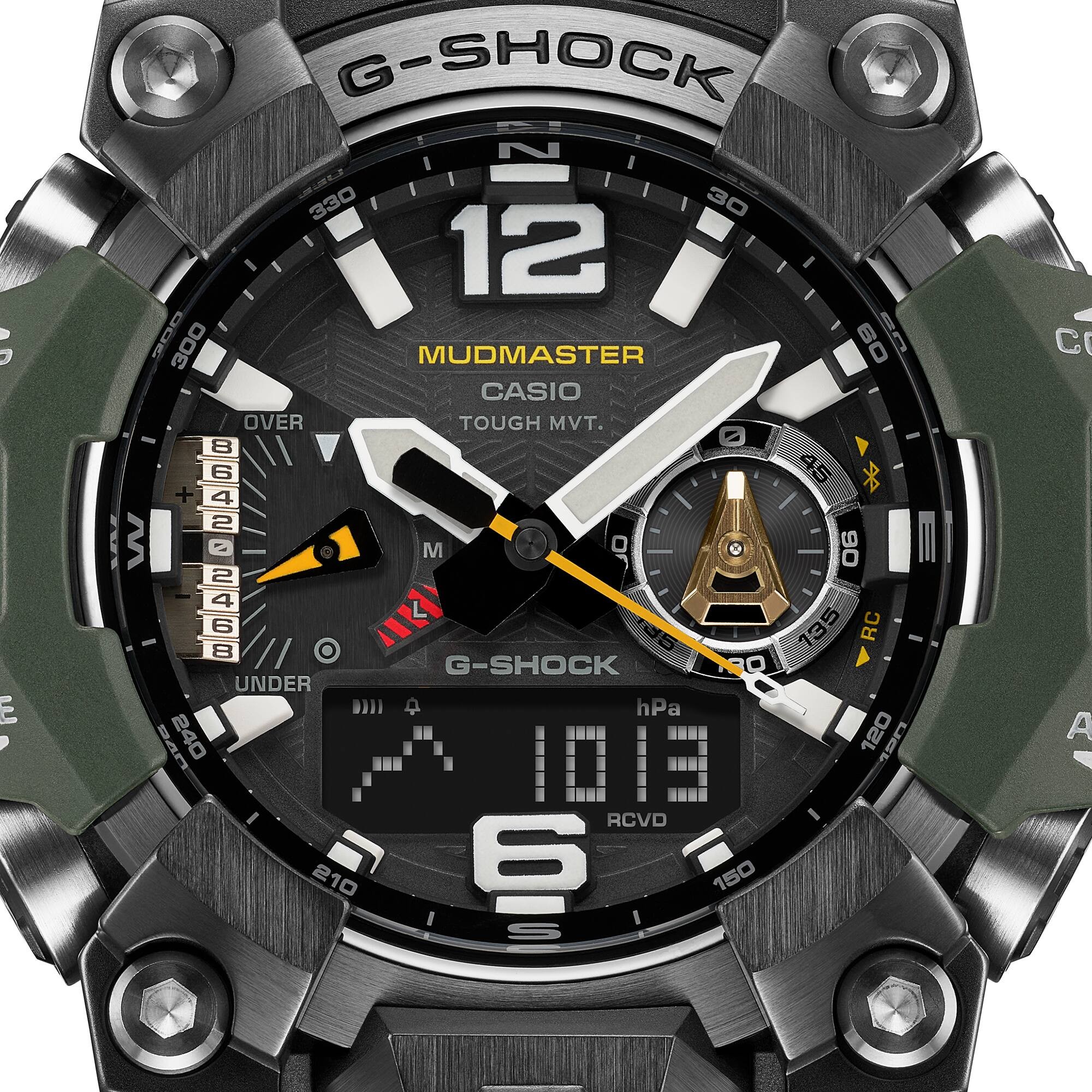 CASIO G-SHOCK นาฬิกาข้อมือ นาฬิกากันน้ำ นาฬิกาของแท้ ประกันศูนย์ CMG 1 ปี รุ่น GWG-ฺB1000-3A นาฬิกาสีเขียว