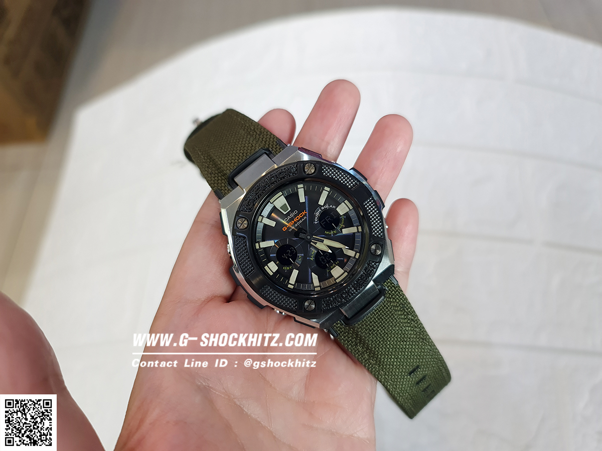 CASIO G-SHOCK นาฬิกาข้อมือ นาฬิกากันน้ำ นาฬิกาของแท้ ประกันศูนย์ CMG 1 ปี รุ่น GST-S330AC-3A นาฬิกาสีดำ