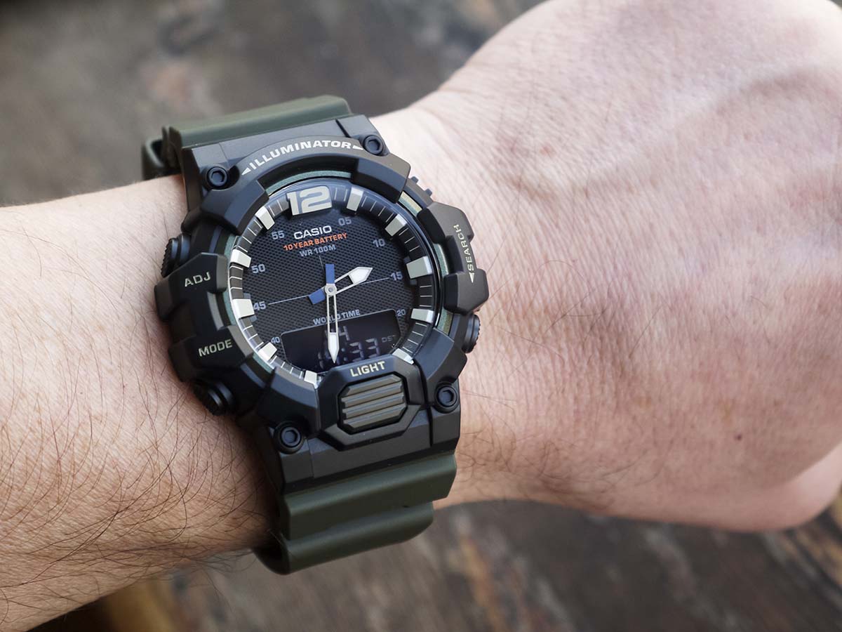 CASIO นาฬิกาคาสิโอ นาฬิกาข้อมือ นาฬิกากันน้ำ นาฬิกาของแท้ ประกันศูนย์ CMG 1 ปี รุ่น HDC-700-3A นาฬิกาสีดำ