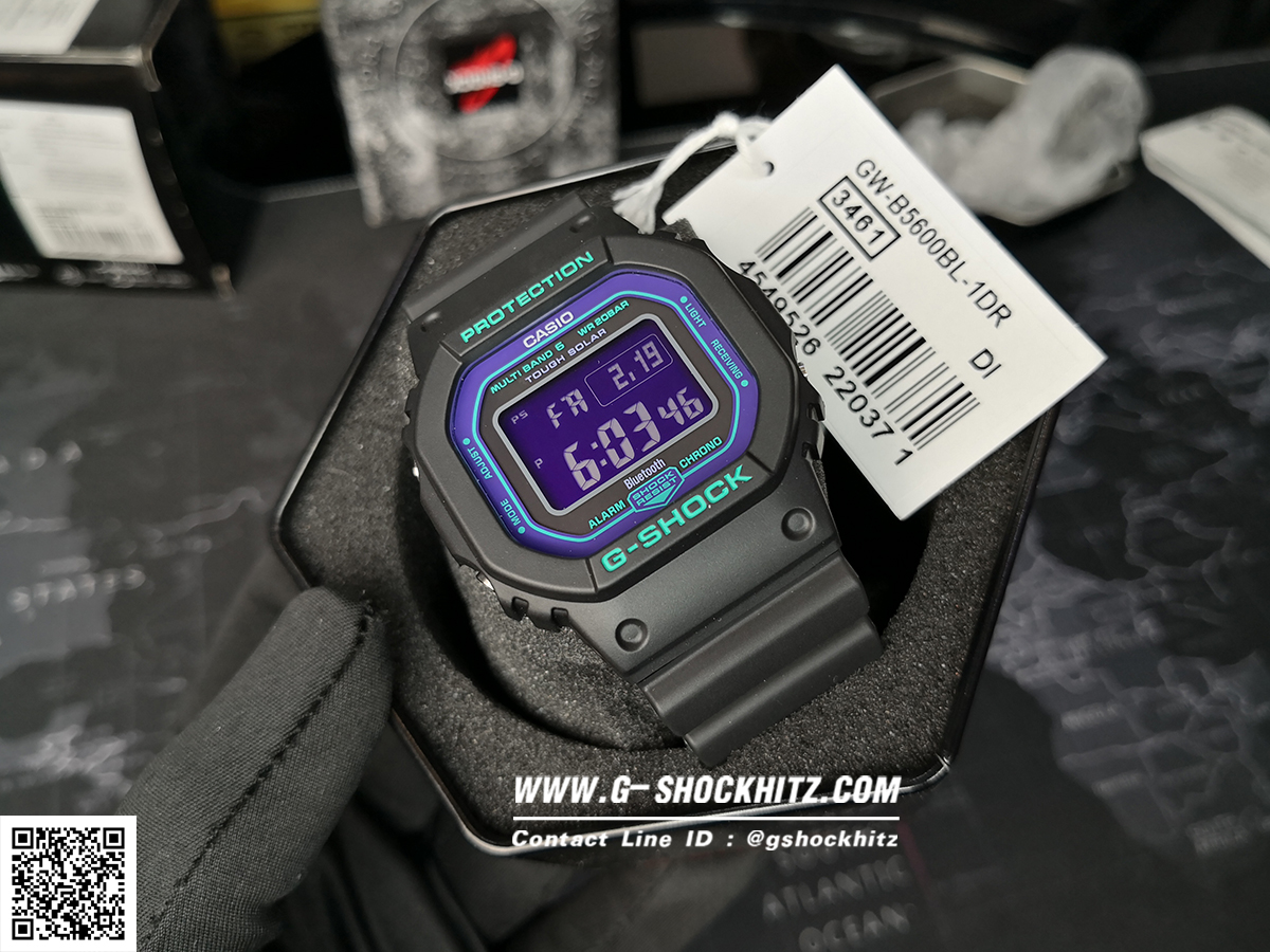 CASIO G-SHOCK นาฬิกาข้อมือ นาฬิกากันน้ำ นาฬิกาของแท้ ประกันศูนย์ CMG 1 ปี รุ่น GW-B5600BL-1 นาฬิกาสีดำ