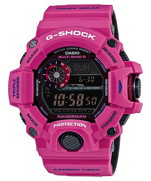 CASIO G-SHOCK นาฬิกาข้อมือ นาฬิกากันน้ำ นาฬิกาของแท้ ประกันศูนย์ CMG 1 ปี รุ่น GW-9400SRJ-4 นาฬิกาสีชมพู