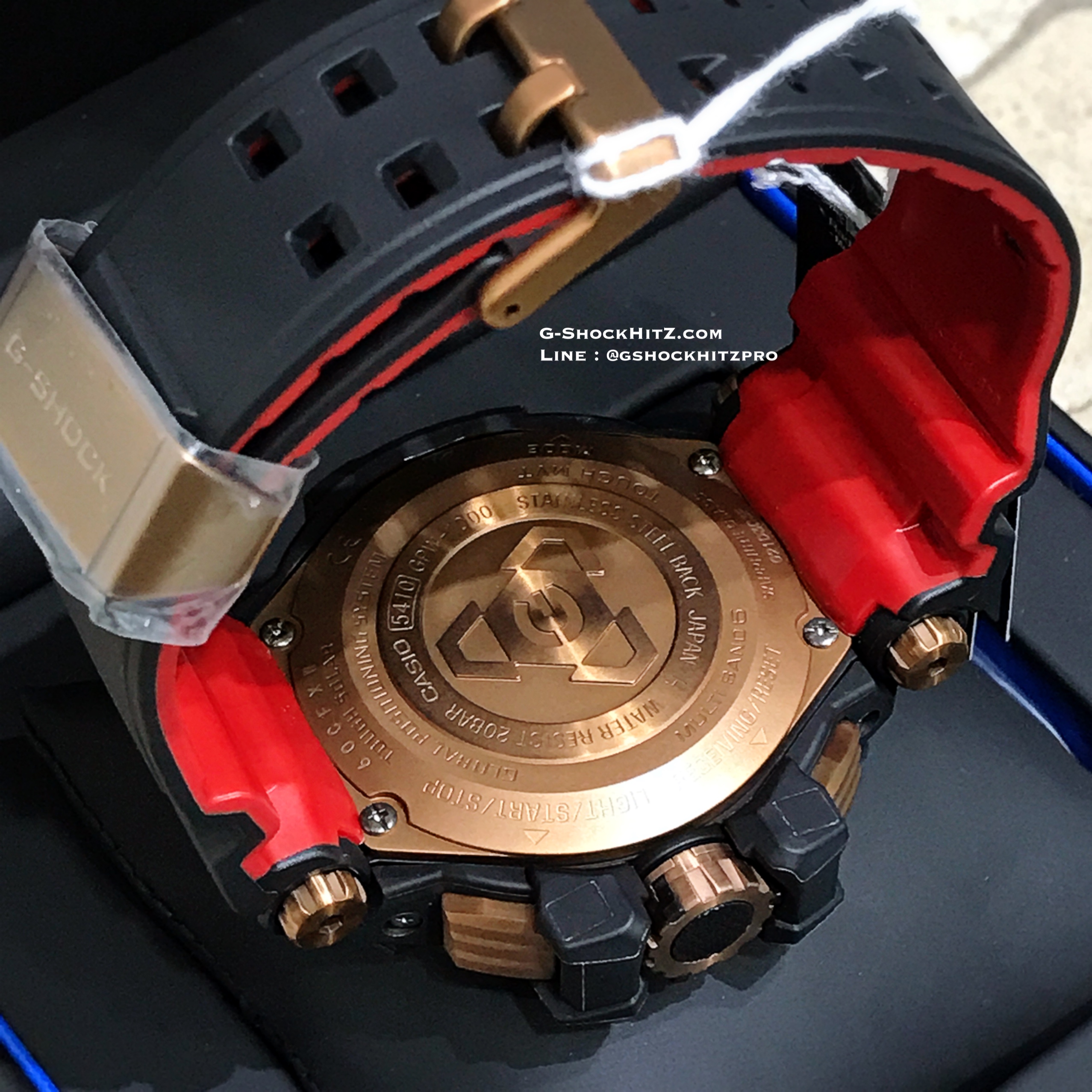 CASIO G-SHOCK นาฬิกาข้อมือ นาฬิกากันน้ำ นาฬิกาของแท้ ประกันศูนย์ CMG 1 ปี รุ่น GPW-1000RG-1A นาฬิกาสีดำ