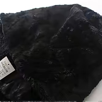 pepco เสื้อเฟอร์กันหนาว หมวกฮู้ด เสื้อขน FLUFFY Coat แบรนด์ PEPCO ดำ / เบจ